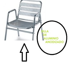 Silla de Aluminio Anodizado